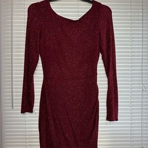 Red Glittery Homecoming Dress